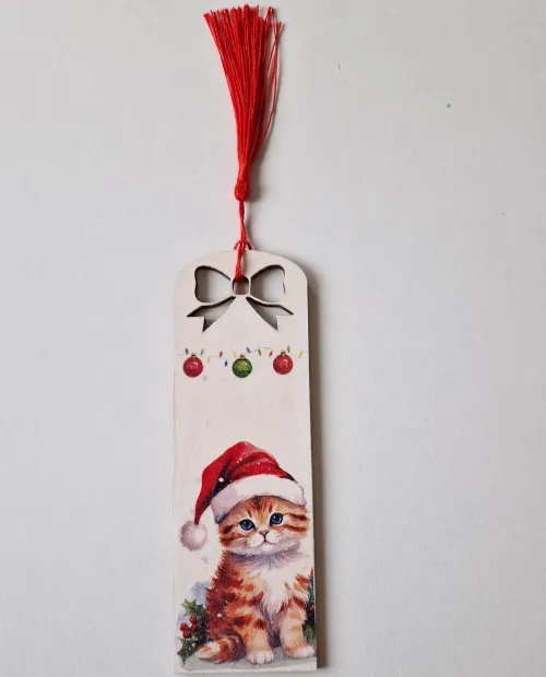 Semn de carte cu pisica 