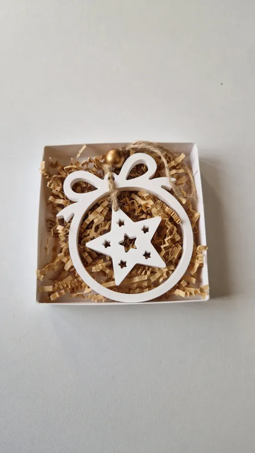 Glob Alb din Praf Ceramic