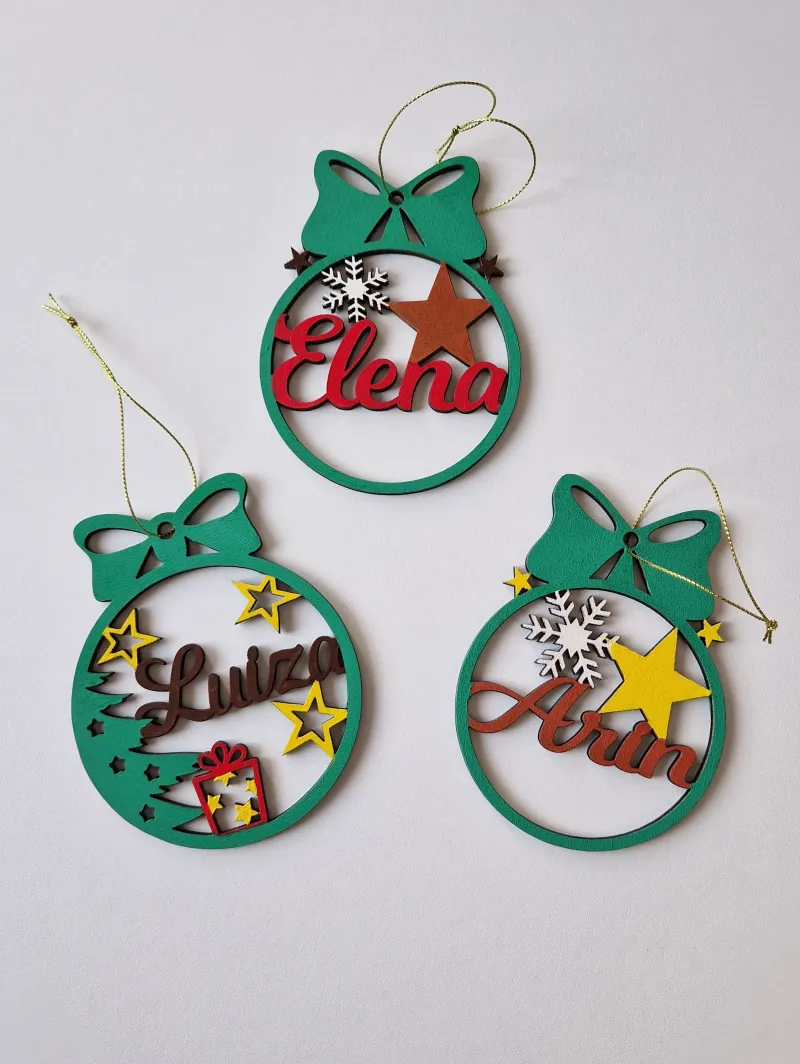 Glob personalizat cu un nume și Cutie Cadou