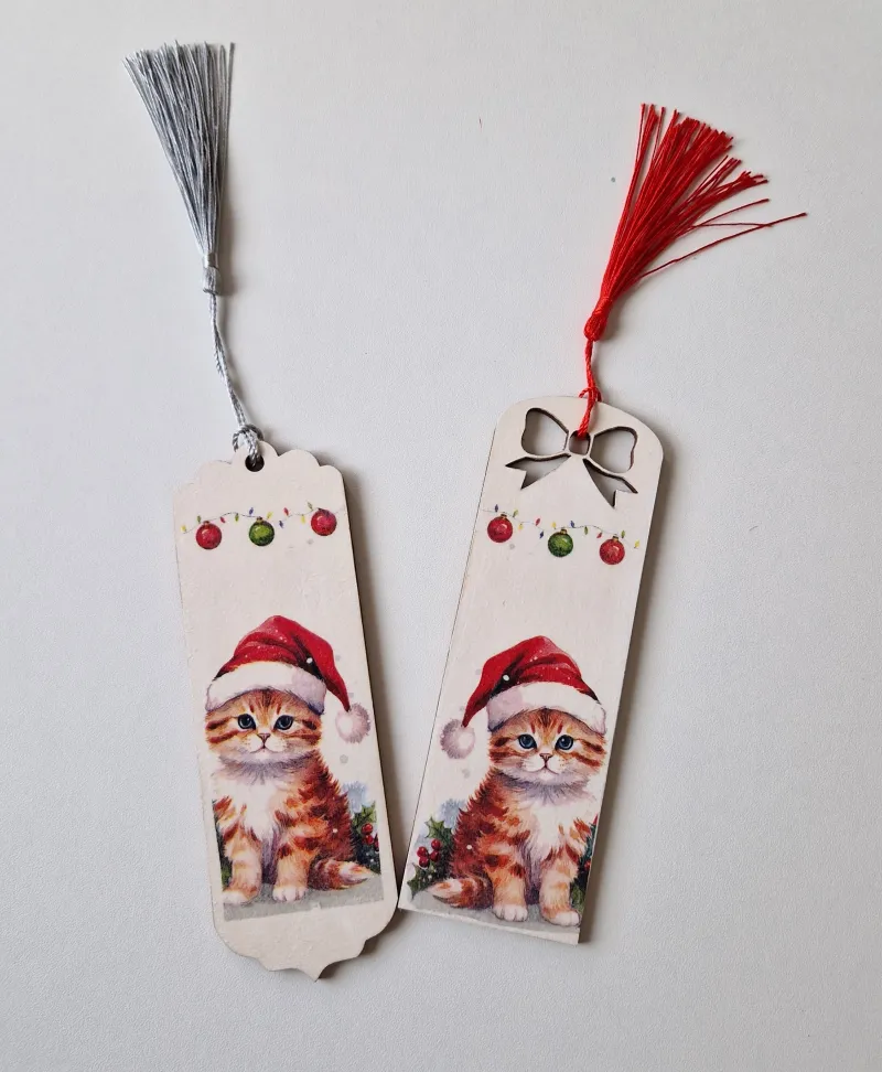 Semn de carte cu pisica 