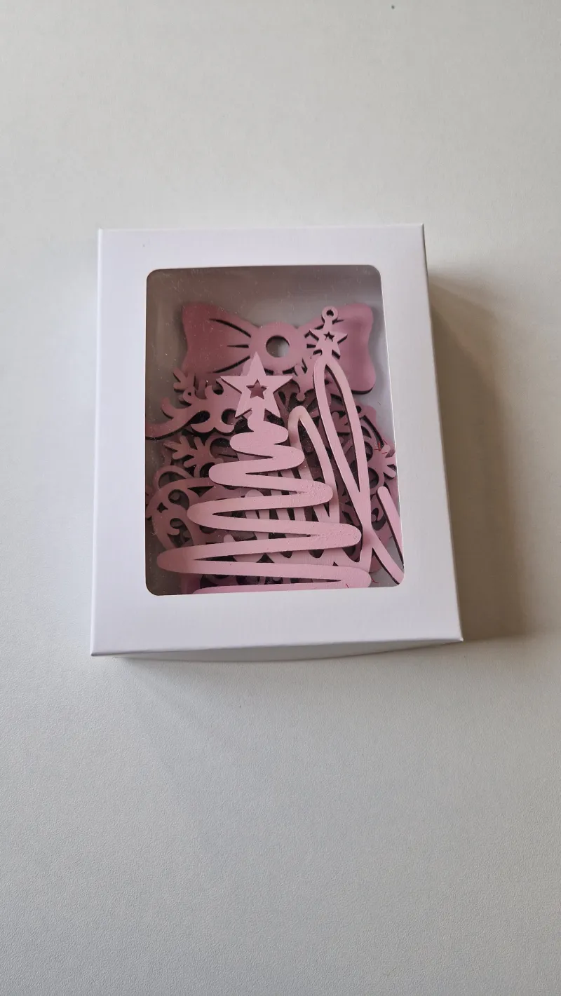 Set de 5 Globuri Roz