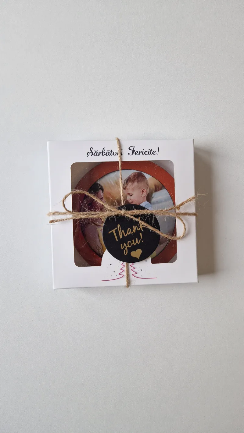 Glob Personalizat cu Poză și Cutie Cadou